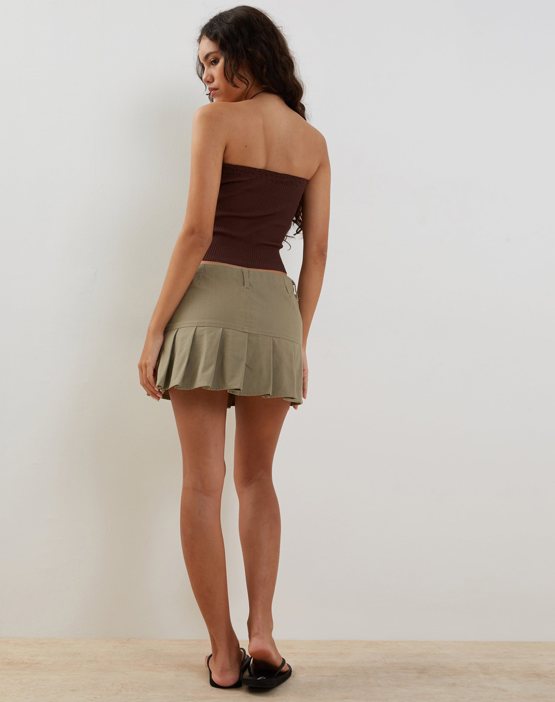 Imagen de Erin Tube Top de punto Chocolate amargo