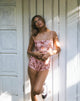 Imagen de Erna Shorts en encaje rosa Floral Bloom