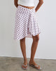 Imagen de Esmeray Falda midi de lunares retro