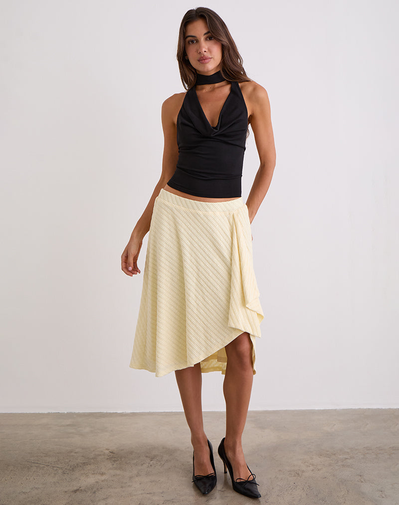 Imagen Esmeray Falda Midi en Punto Buttercream