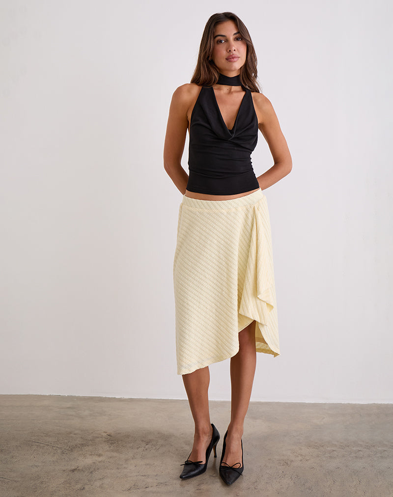 Imagen Esmeray Falda Midi en Punto Buttercream