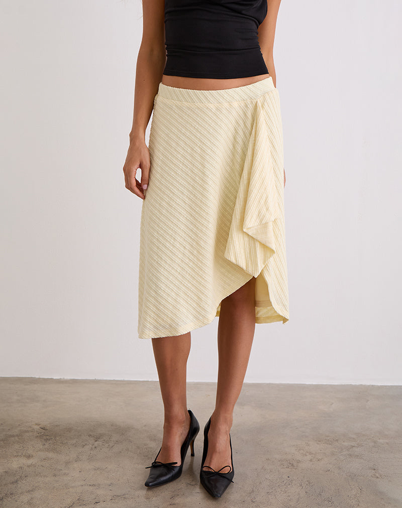 Imagen Esmeray Falda Midi en Punto Buttercream
