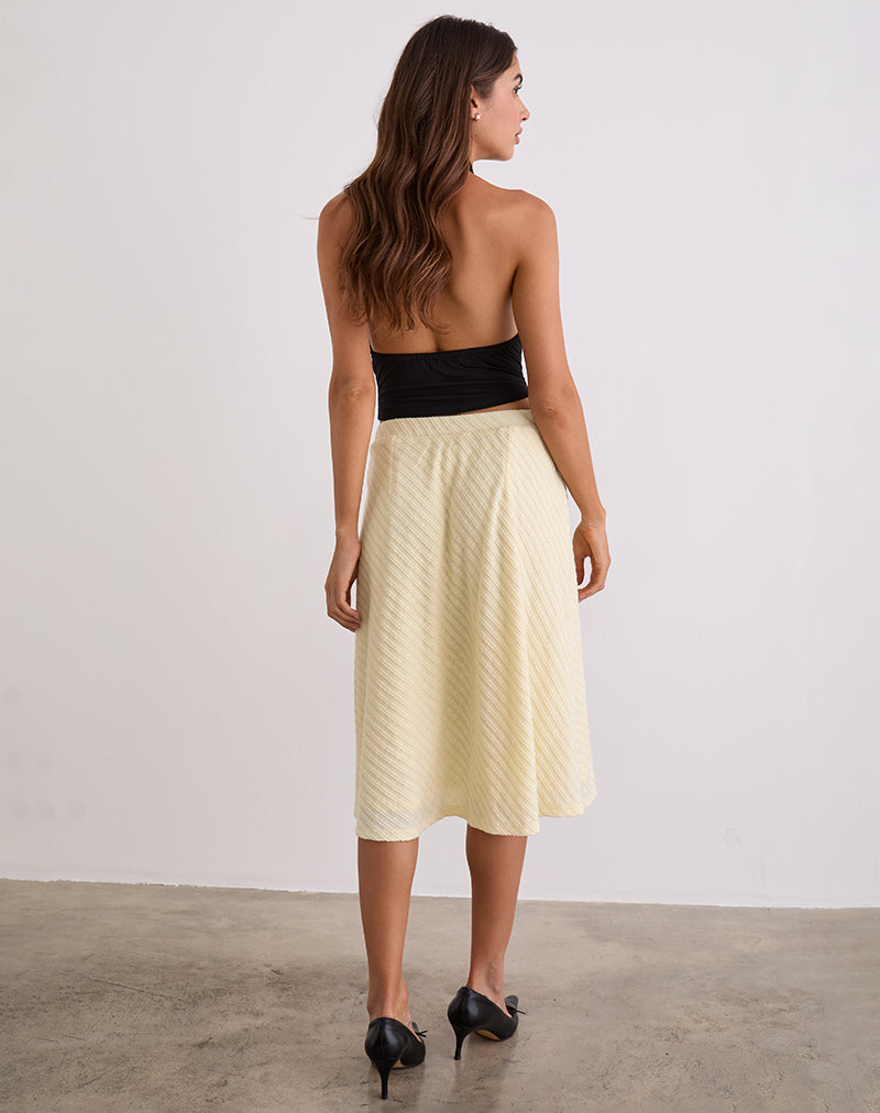Imagen Esmeray Falda Midi en Punto Buttercream