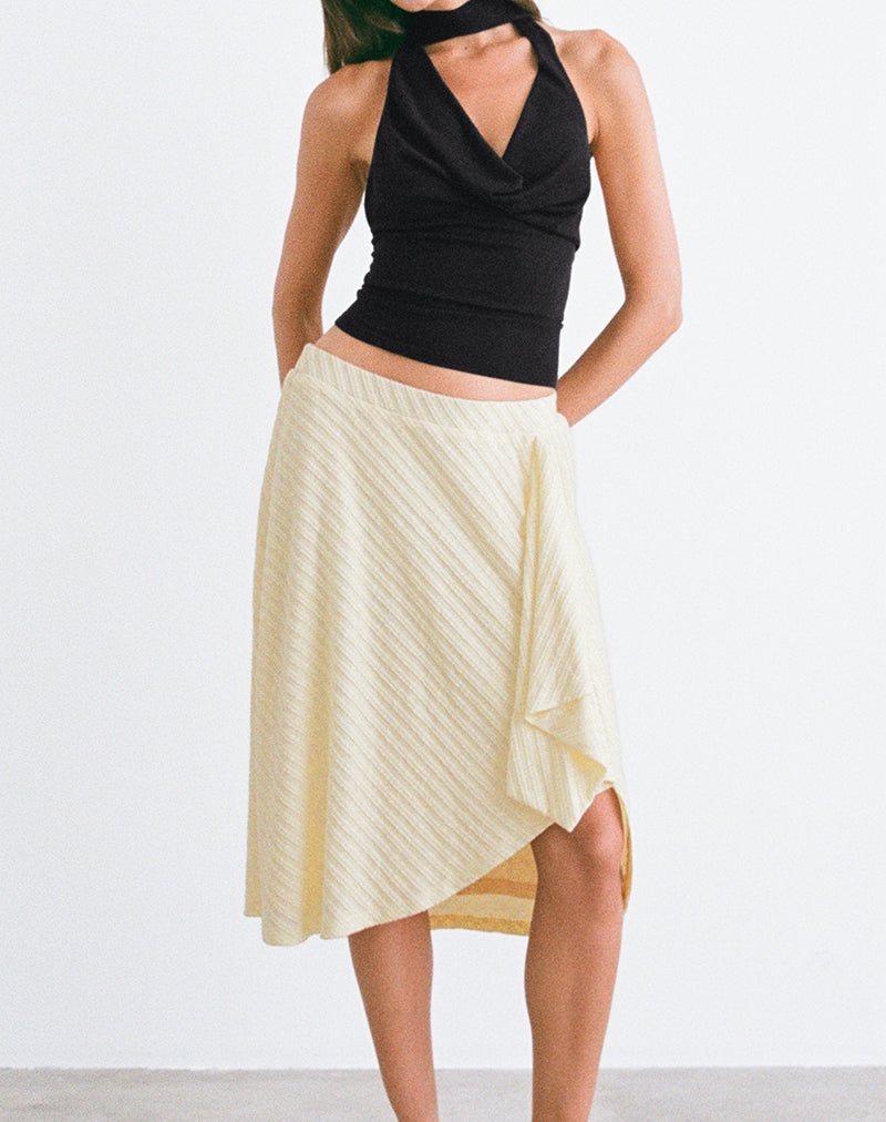 Imagen Esmeray Falda Midi en Punto Buttercream