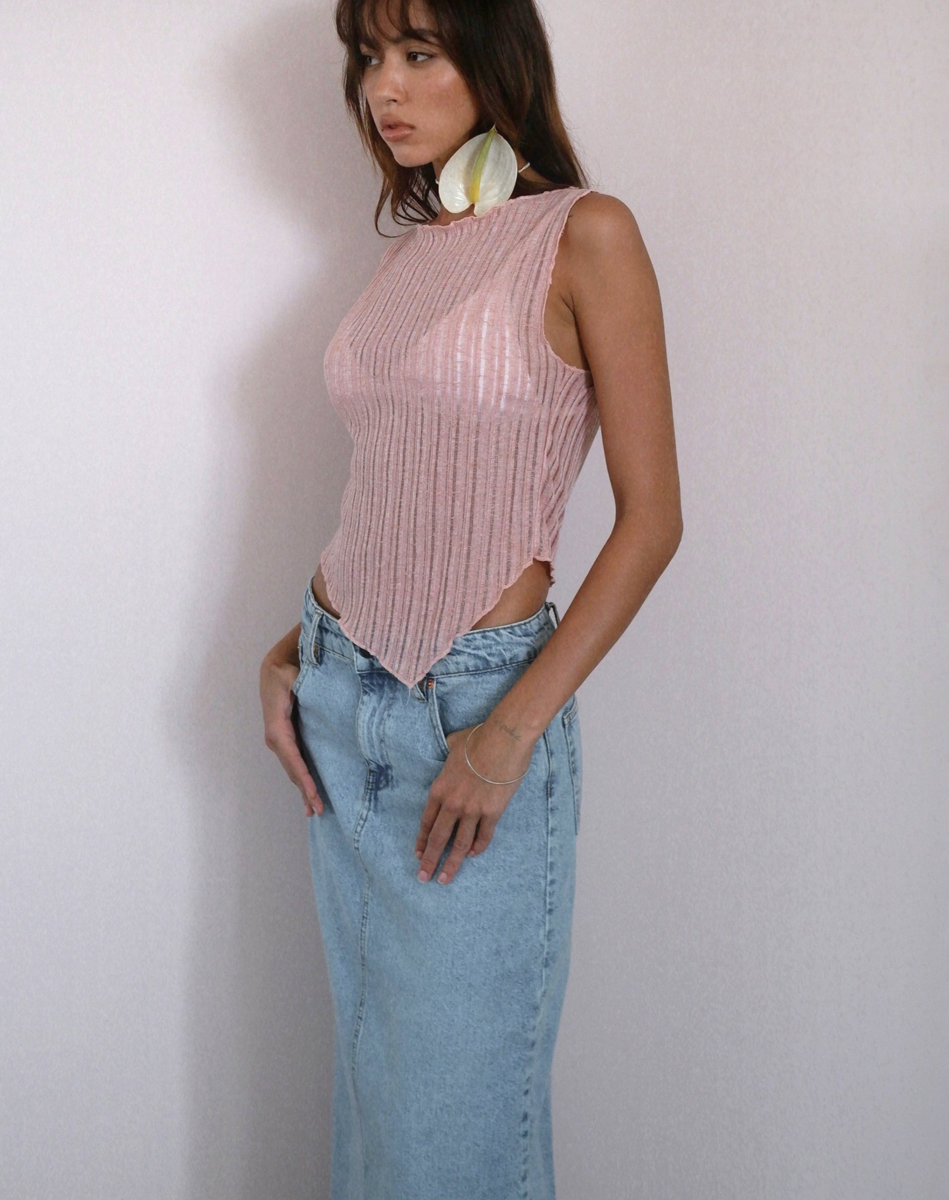 imagen de Etta Knitted Vest Top In Pink
