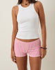 Imagen de Eunia Micro Shorts en Candy Stripe Rosa