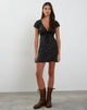 Imagen de Evilia Mini Vestido en Pretty Petal Negro