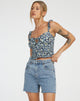 imagen de Ezra Crop Top en Floral Field Navy