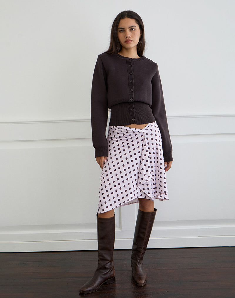 Imagen de Esmeray Falda midi de lunares retro