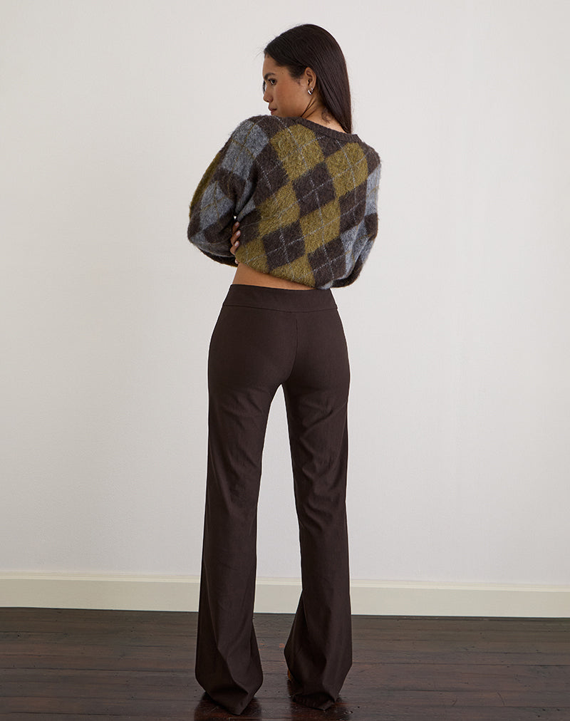 Imagen de Falita Pantalón de sastrería Marrón oscuro