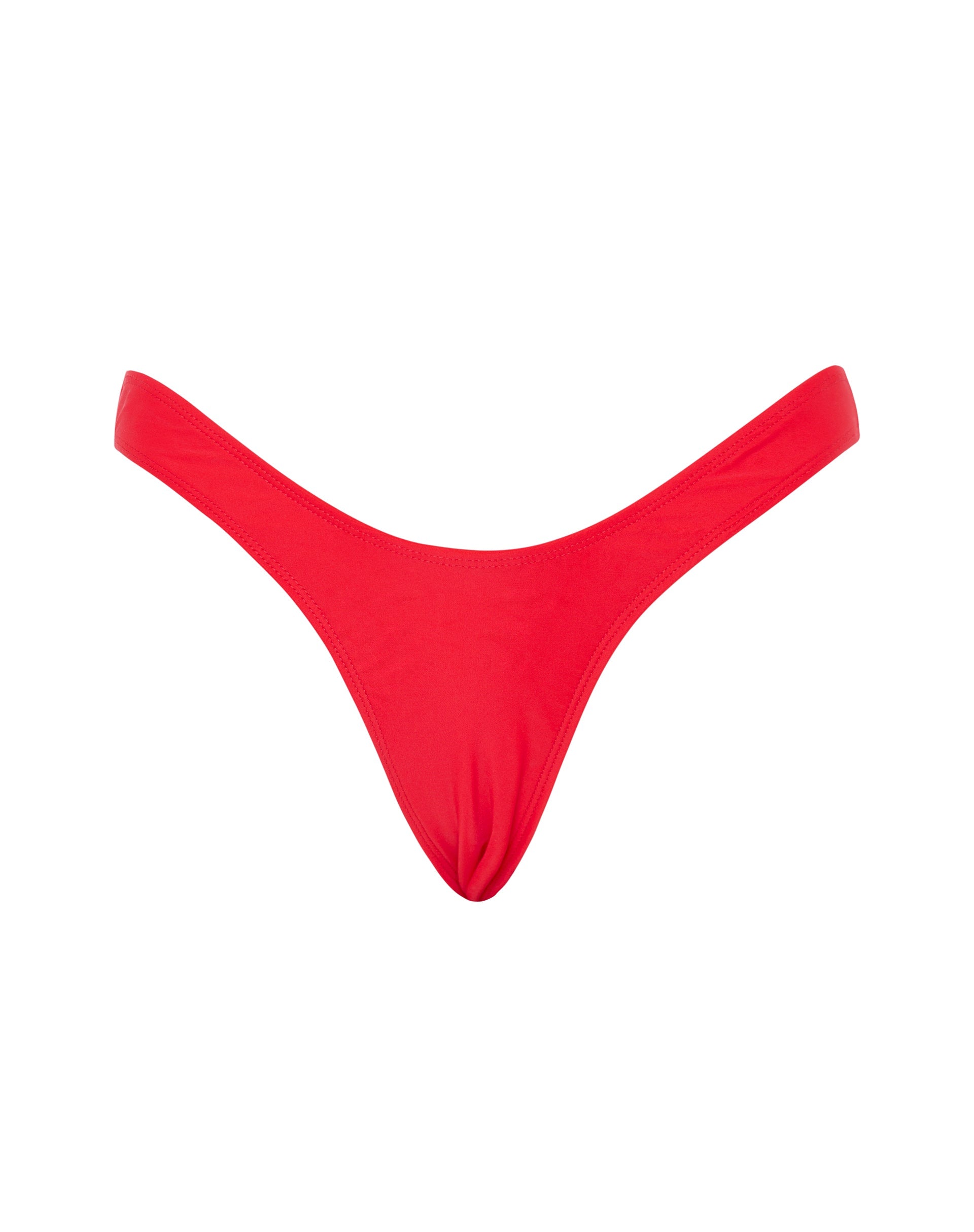 Imagen de la braguita de bikini Farida en rojo escarlata