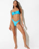 braguita de bikini Farida azul brillante