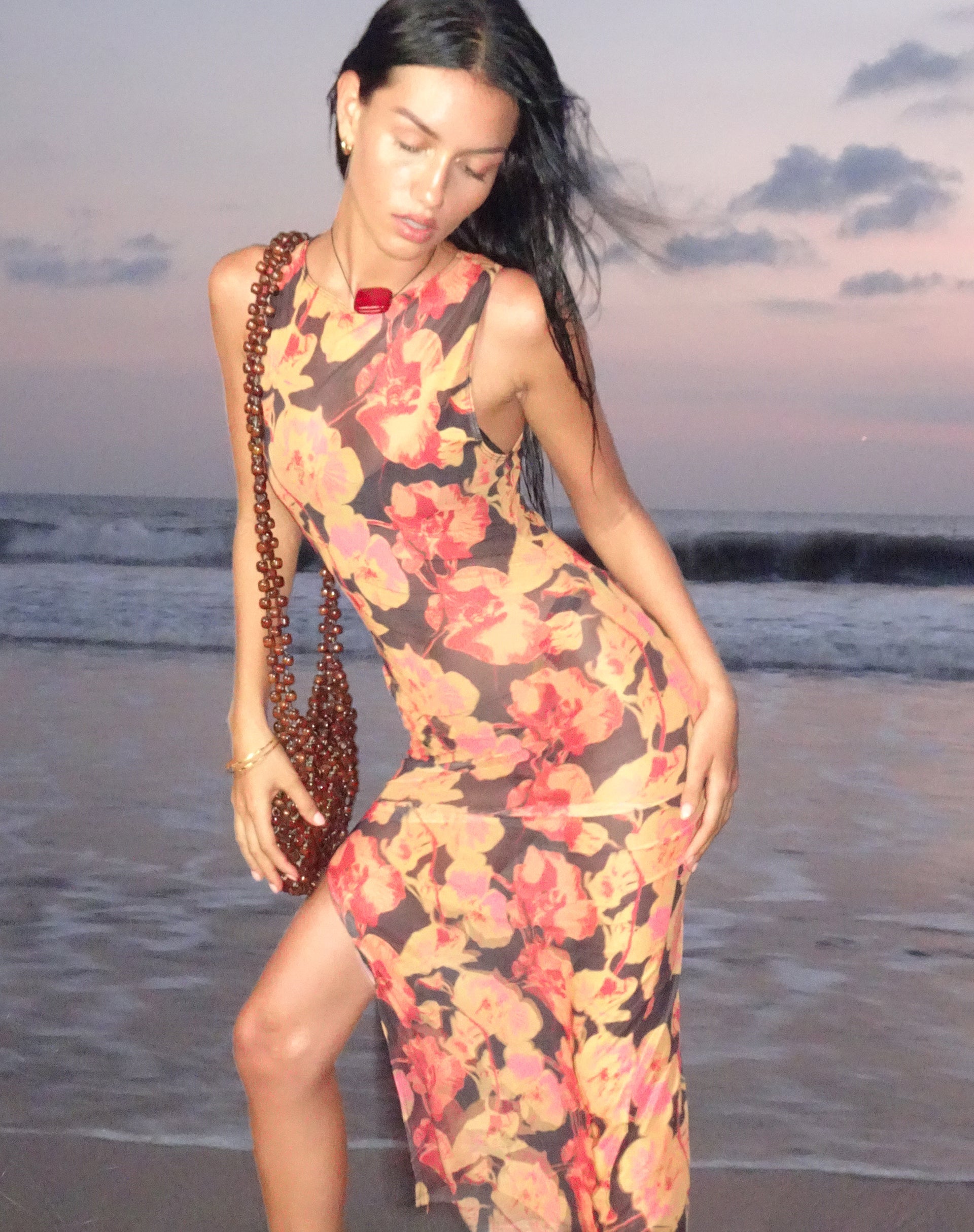 Imagen de Farsha Maxi Dress in Orchid Sunset