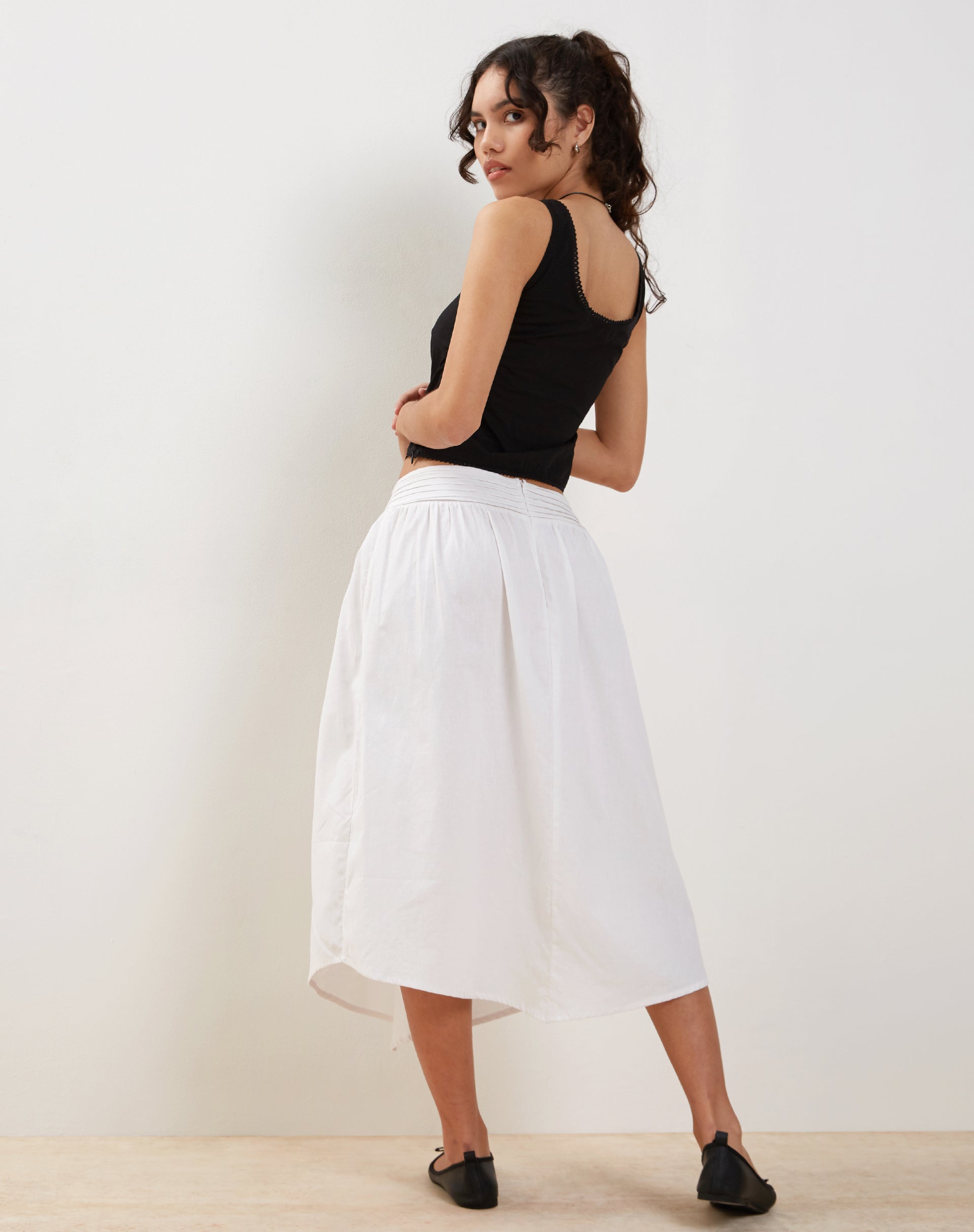 Imagen de Fawn Top en popelín negro