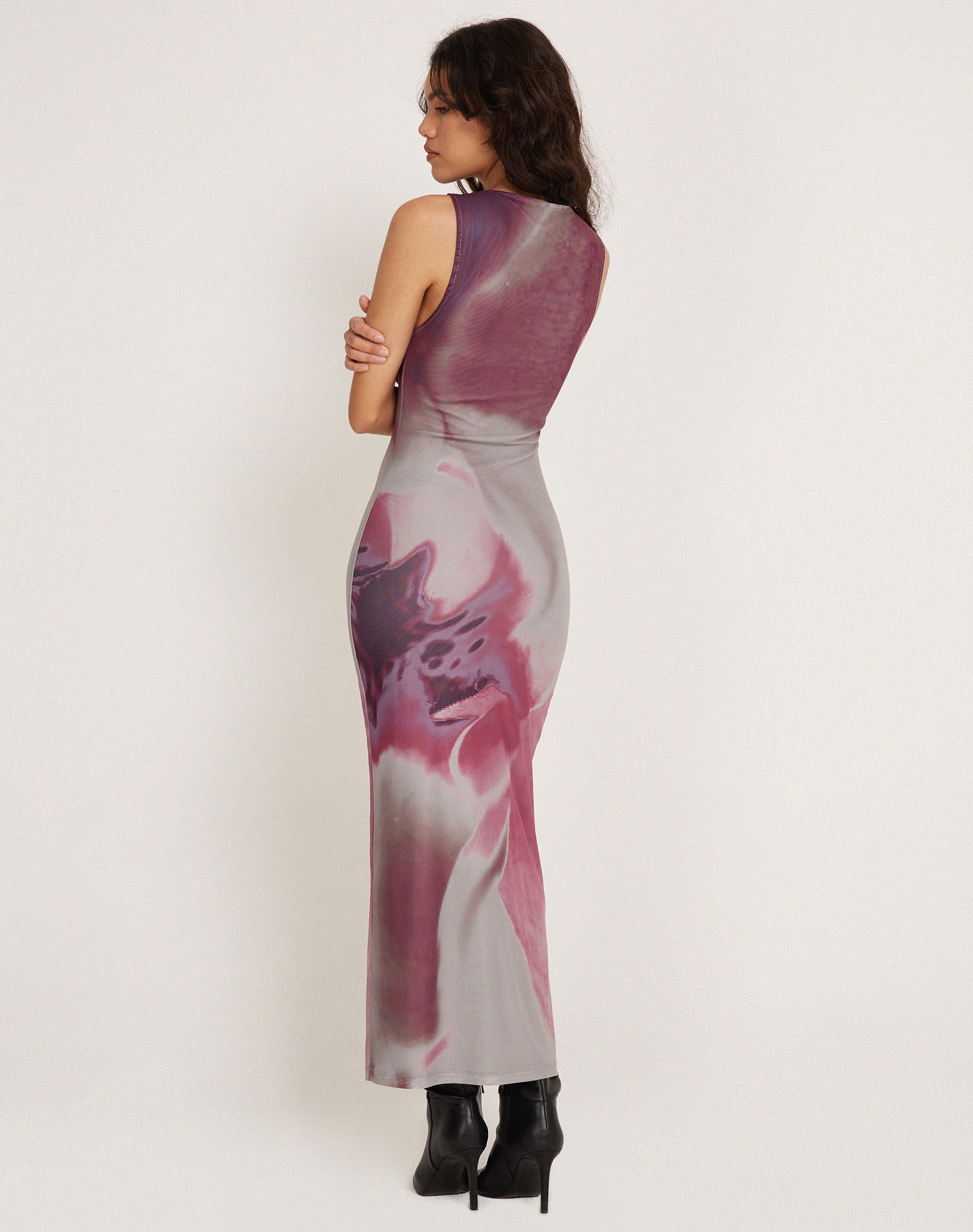 Imagen de Fayola Maxi Vestido Estampado Rosa Anatomy of Nature