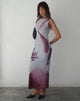 imagen de Fayola Printed Maxi Dress in Grey Anatomía de la Naturaleza