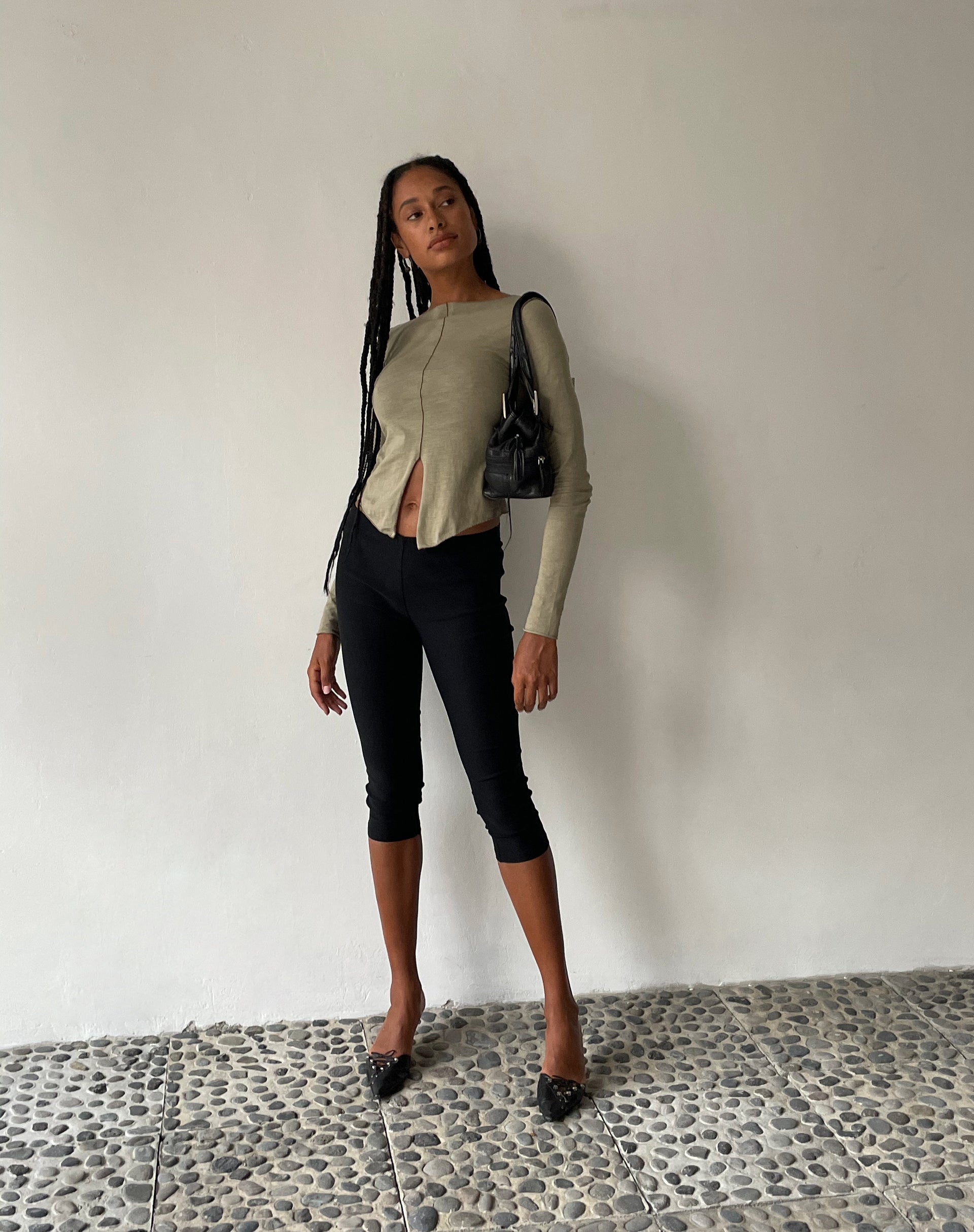 Imagen de MOTEL X JACQUIE Fenrin Camiseta de manga larga con mariposa en London Fog