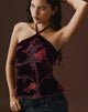 Imagen de Fiorella Top en Floral Devore Borgoña