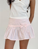 Imagen de la minifalda Fita Frill Bow de popelina rosa claro