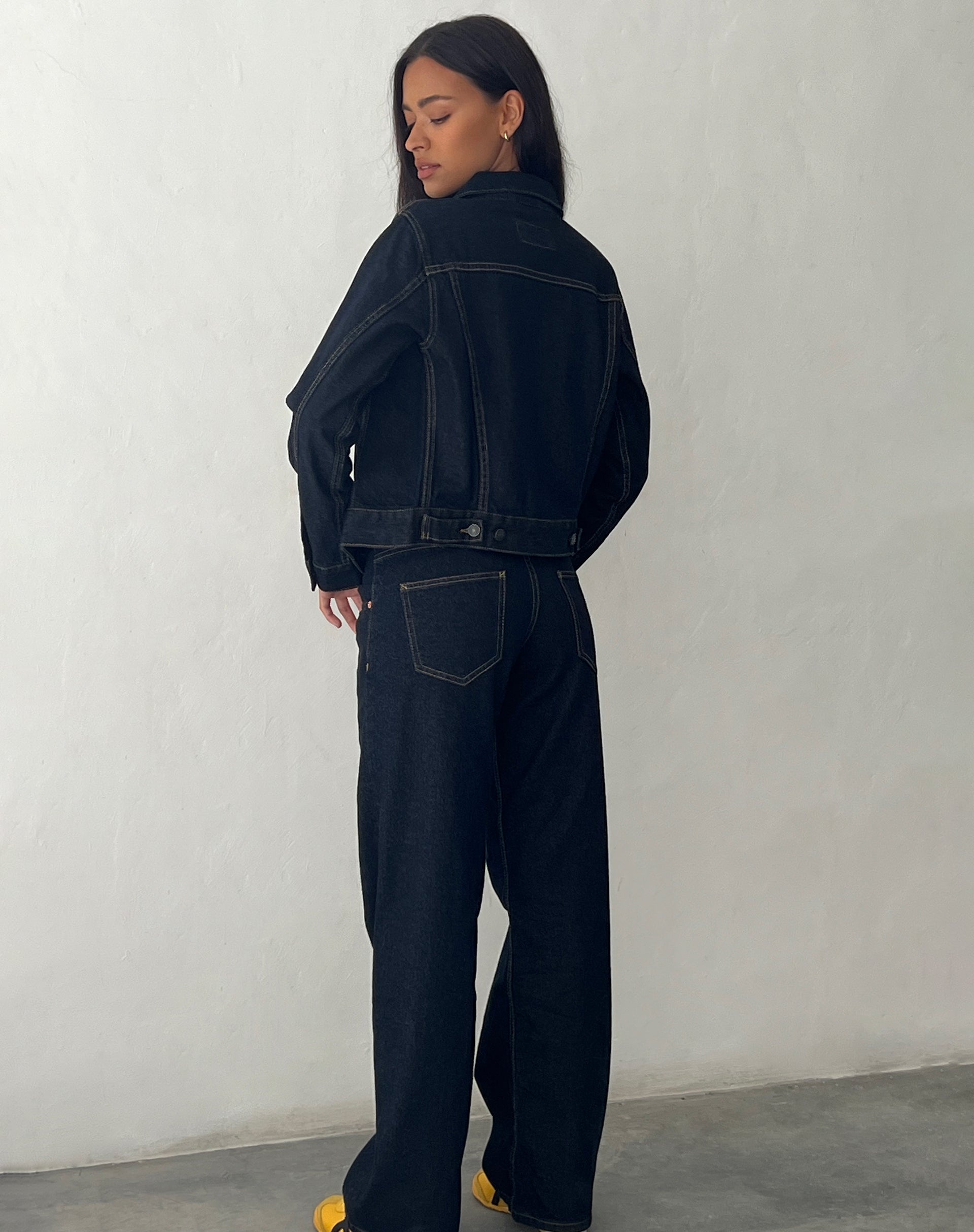 imagen de Fitted Denim Jacket in Indigo