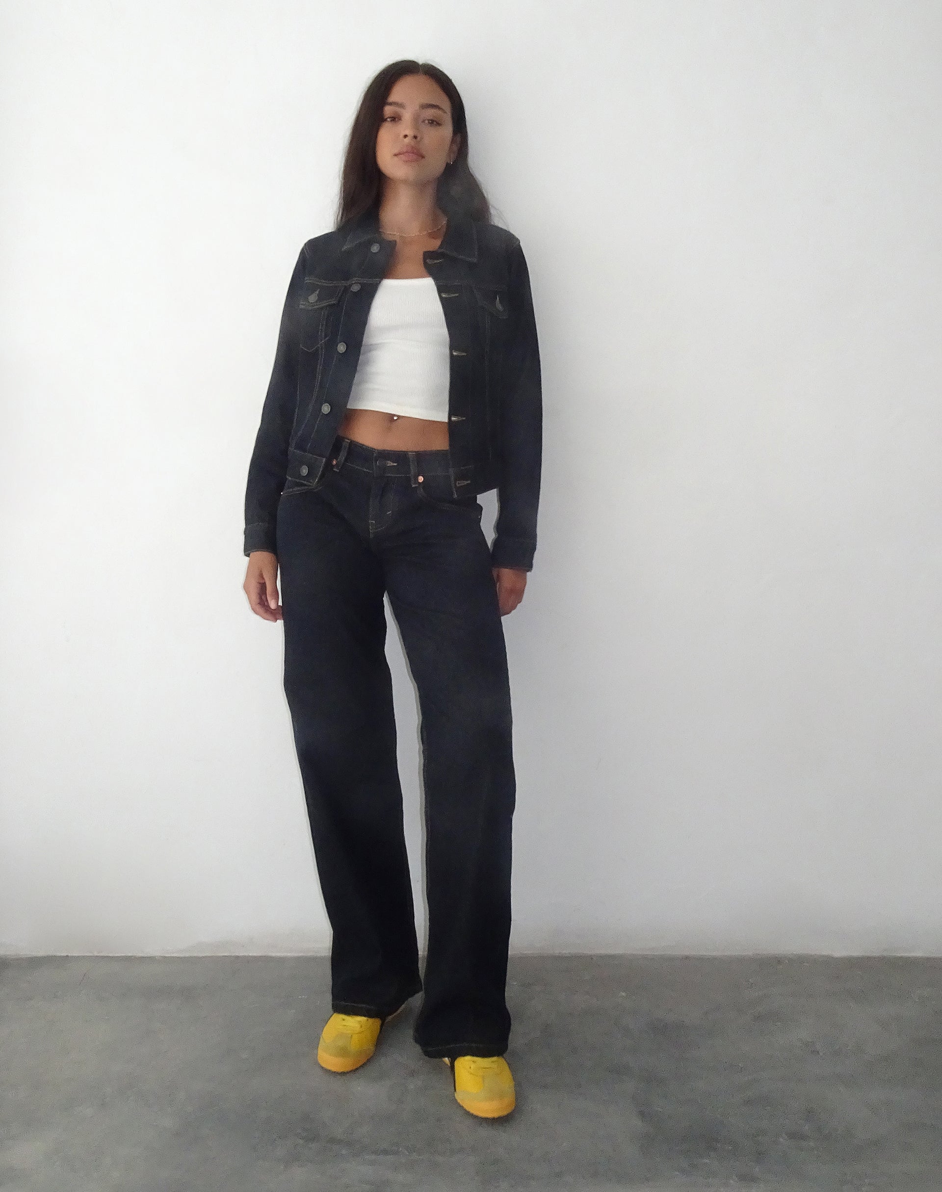 imagen de Fitted Denim Jacket in Indigo