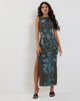 Imagen de Flo Midi Dress in Lumen Mesh Green