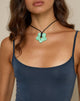 Imagen de Collar Flor de Resina Verde
