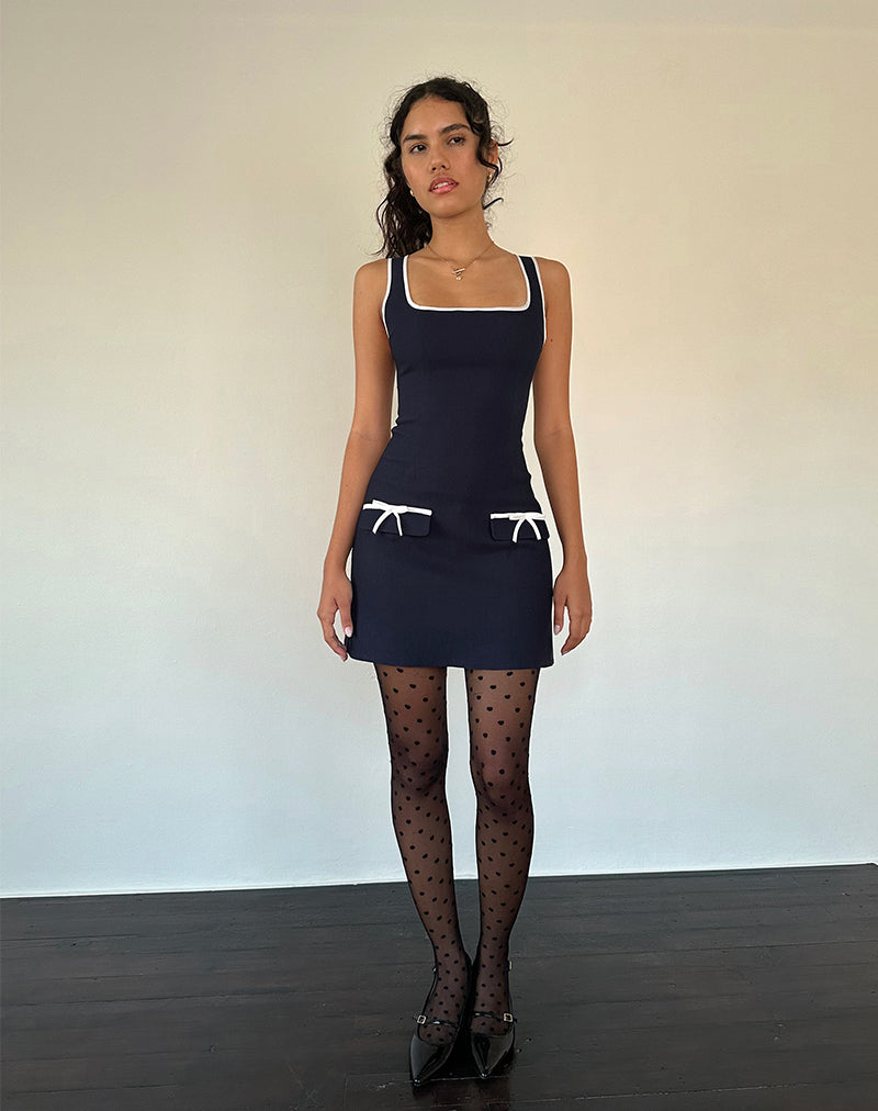 Imagen de Gabija Tailored Mini Dress in Navy