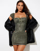 Imagen de GAINA DRESS MONO PAISLEY GREEN