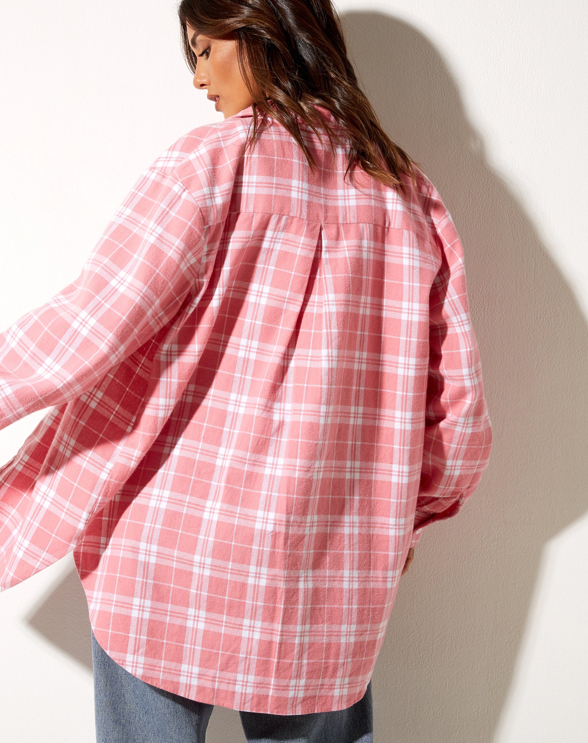 Imagen de Gane Camisa a cuadros Rosa Blanco