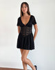 imagen de Geni Mini Dress in Regal Lace Black