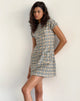 imagen de Gingka Mini Dress in Pastel Blue Tartan