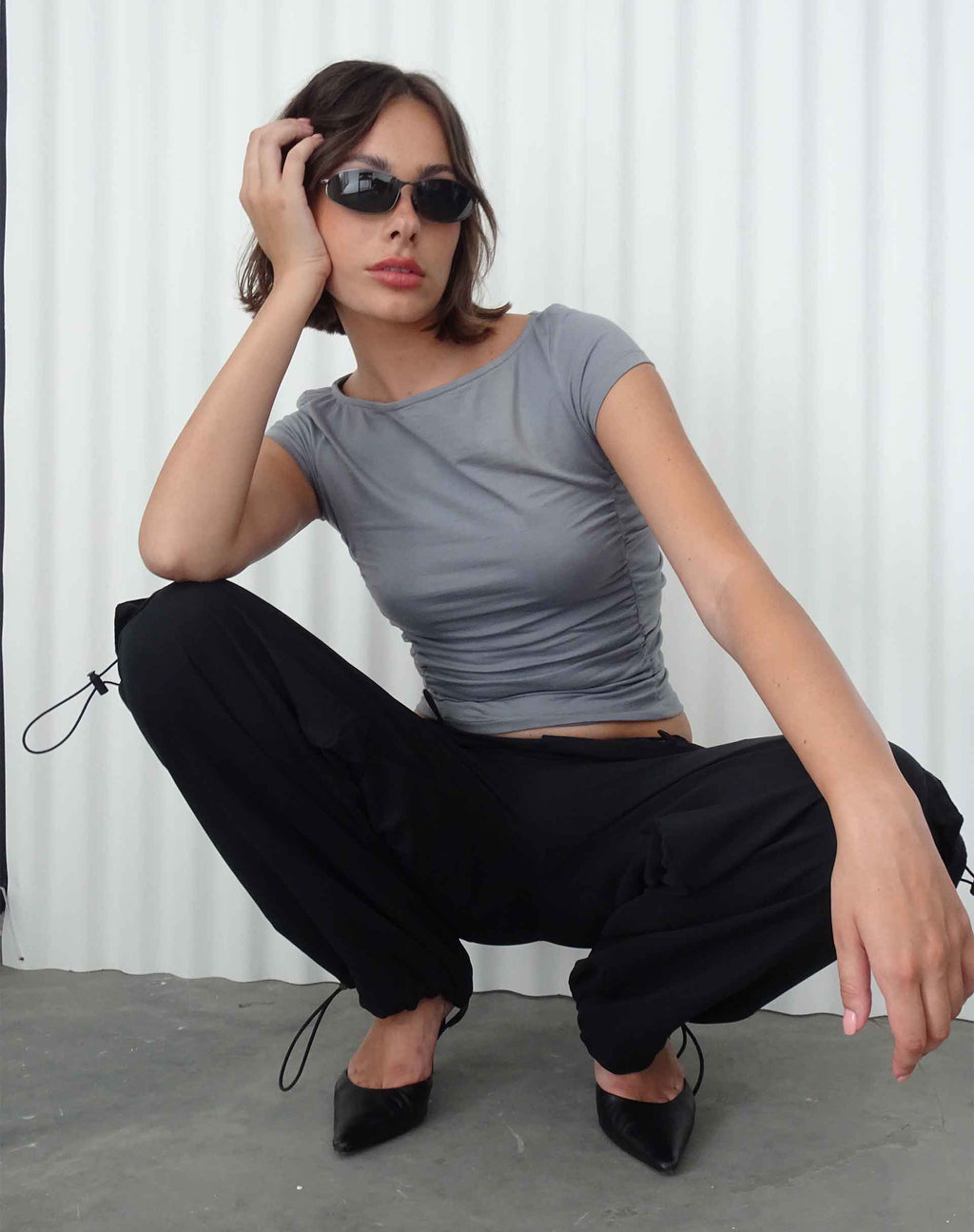 Grae Crop Top Gris