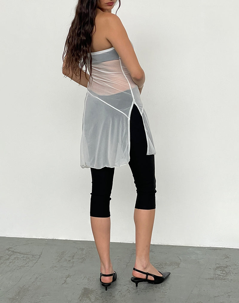 Imagen de Gretchen Bandeau Mini Dress in Sheer Cream