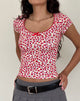 Imagen de Grodi Top ajustado con estampado Fresa 2023