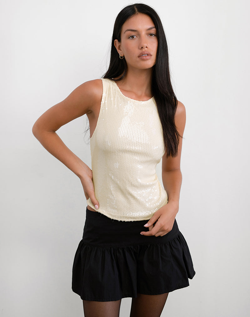 Imagen de Hala Top en Nude Disco transparente tintado