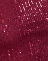 Drape Mini Lentejuelas Granate