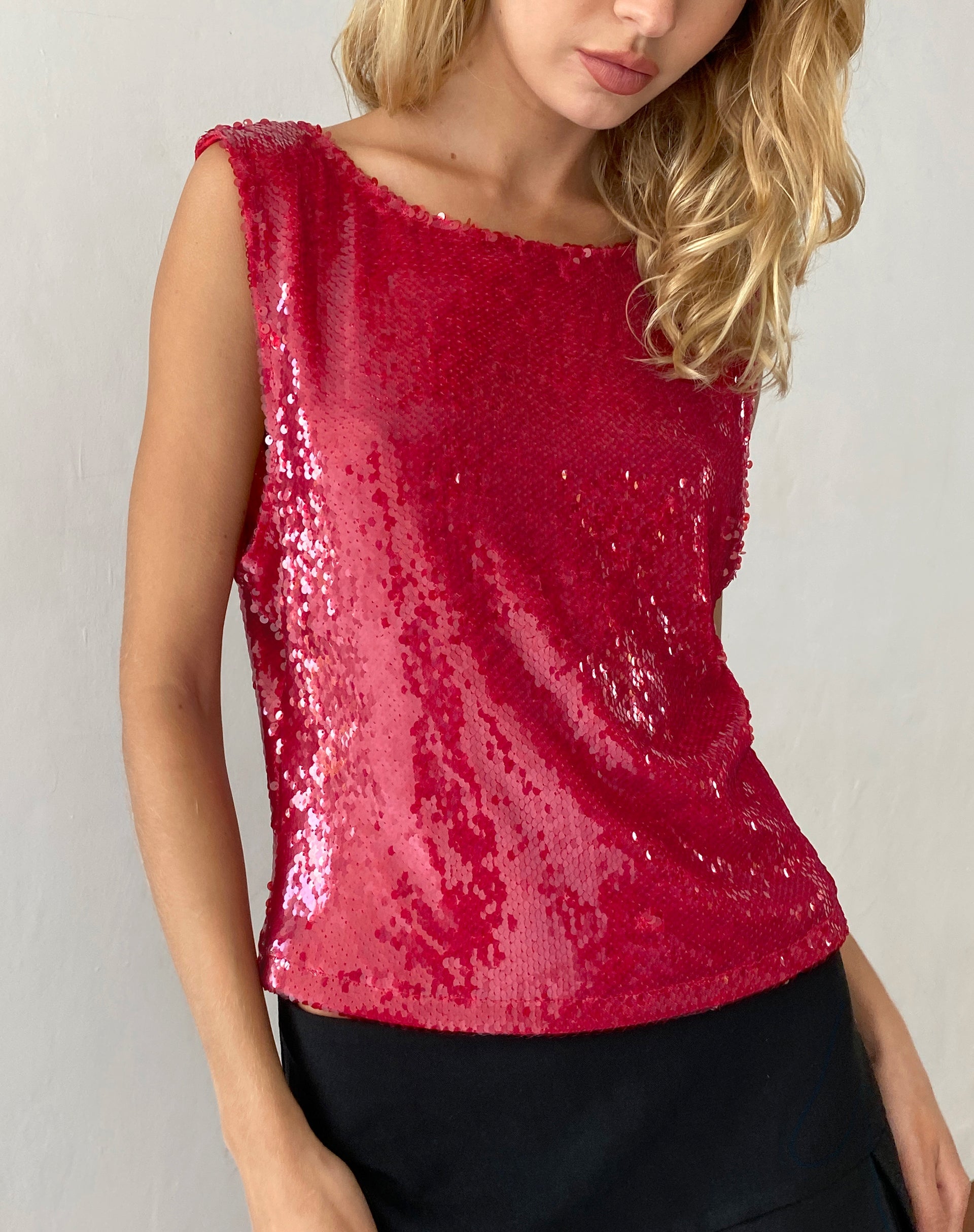 Imagen de la camiseta Hala de lentejuelas rojas