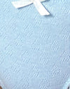 Pointelle azul con lazo