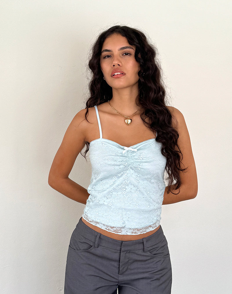 Imagen de Hali Cami Top de Encaje Orquídea Azul Hielo