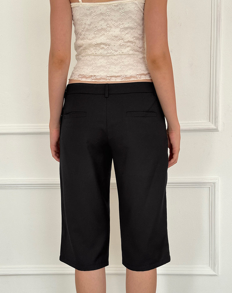 Imagen del pantalón Tuni Capri de sastrería Negro