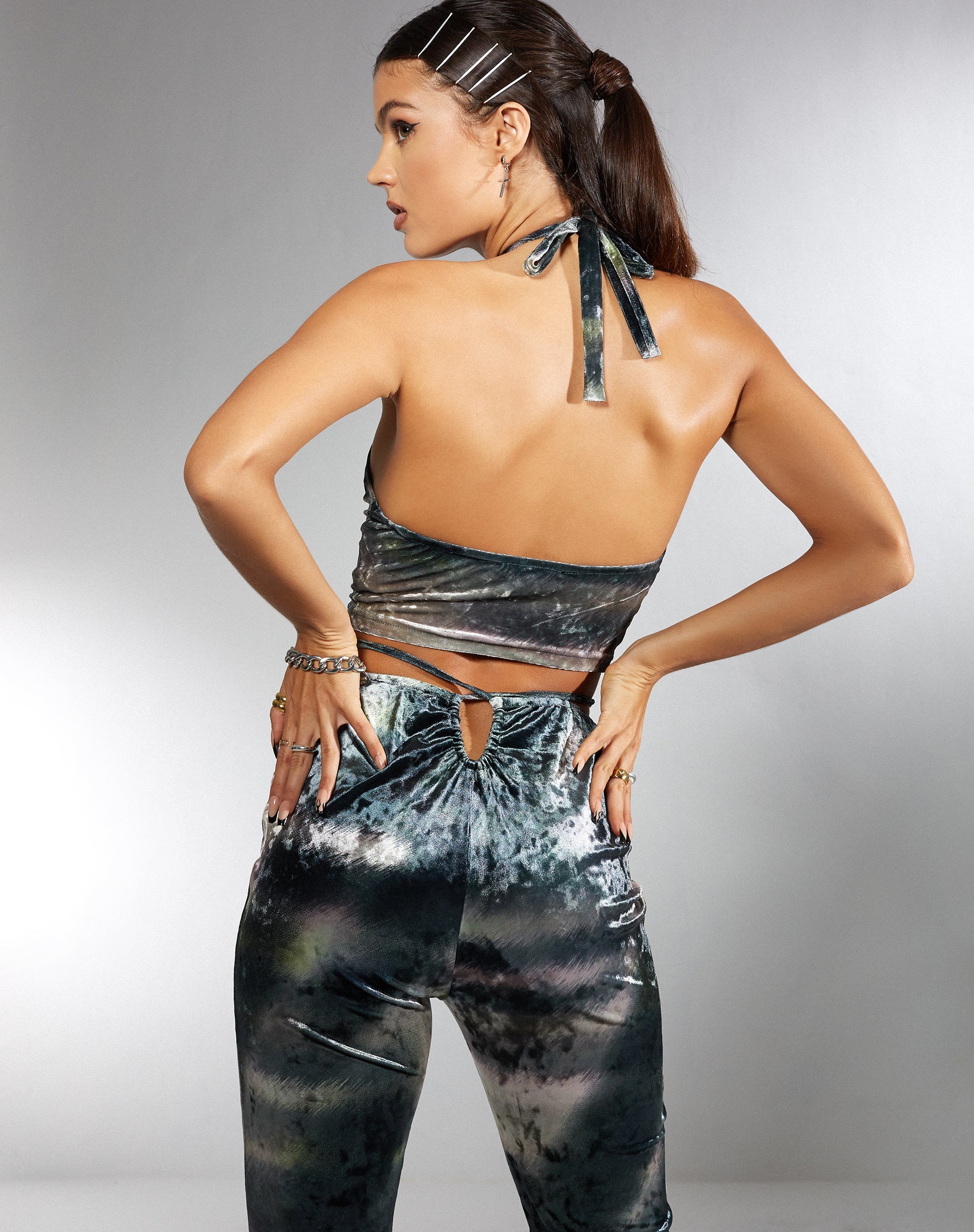 Imagen de MOTEL X IRIS Halima Crop Top en Camuflaje Abstracto