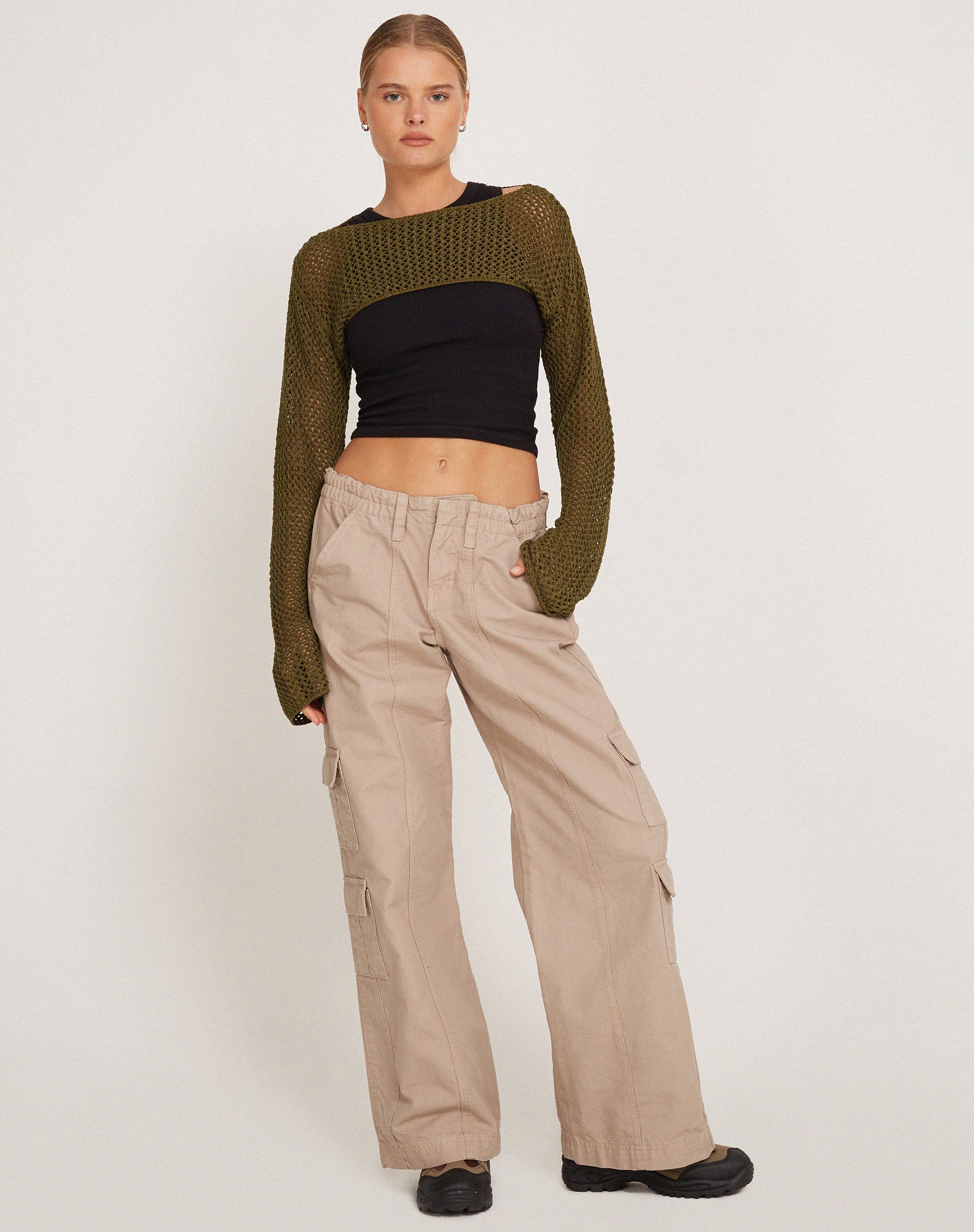 Imagen de Hanita Bolero Top en Verde Oliva