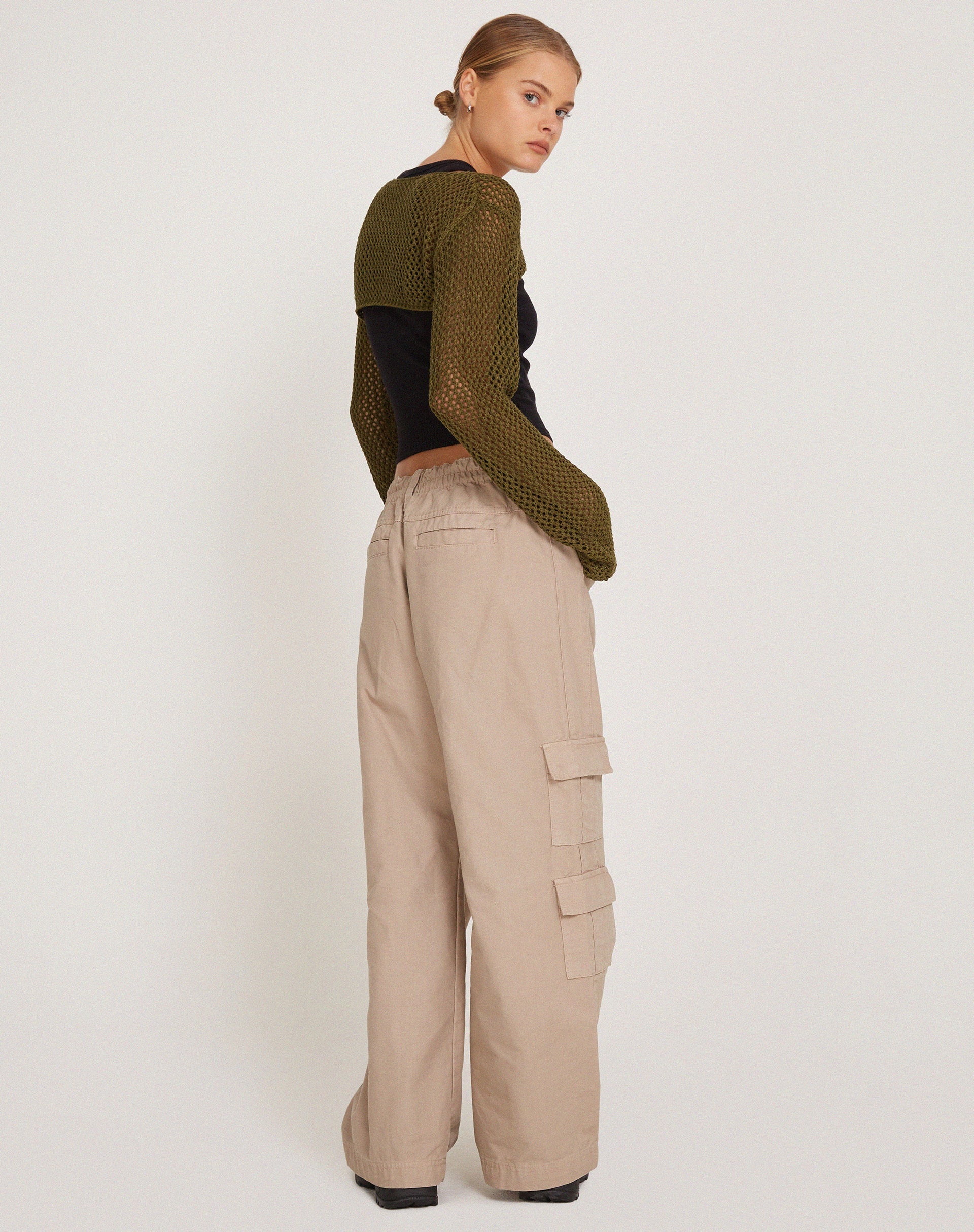 Imagen de Hanita Bolero Top en Verde Oliva