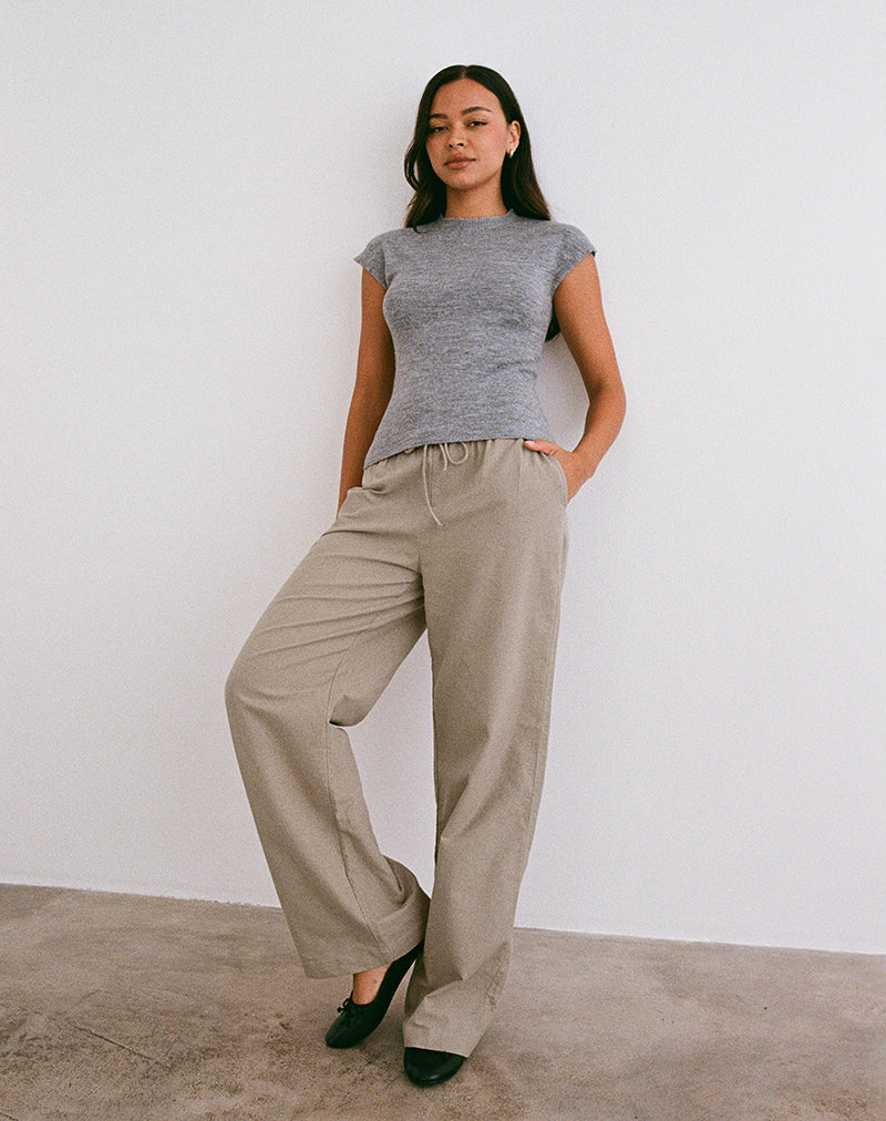 Imagen de Wasic Pantalones de pierna ancha en Biscotti