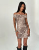 Imagen del minivestido Hari de malla Wild Animal Neutral