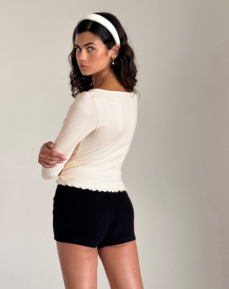 Imagen de Harpan Rosette Top en marfil