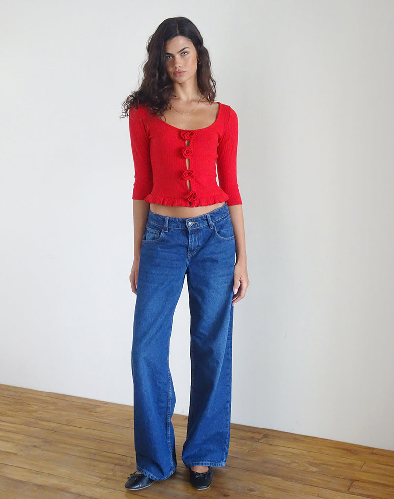imagen de Harpan Rosette Front Top en Rojo