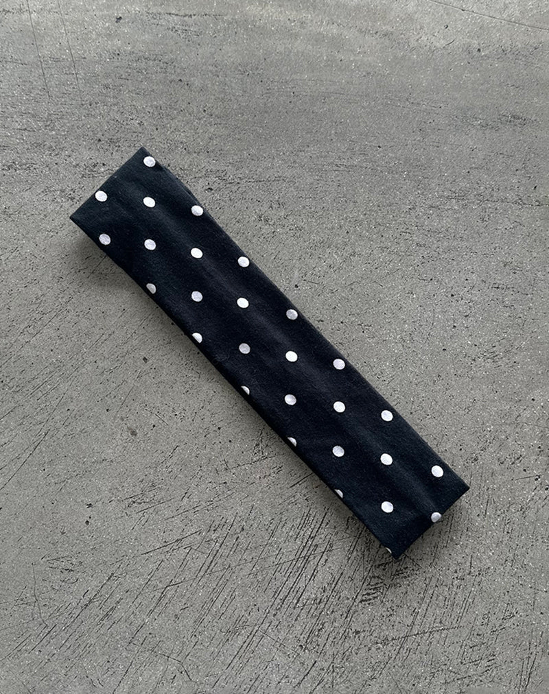 Imagen de Diadema en Polka Negro