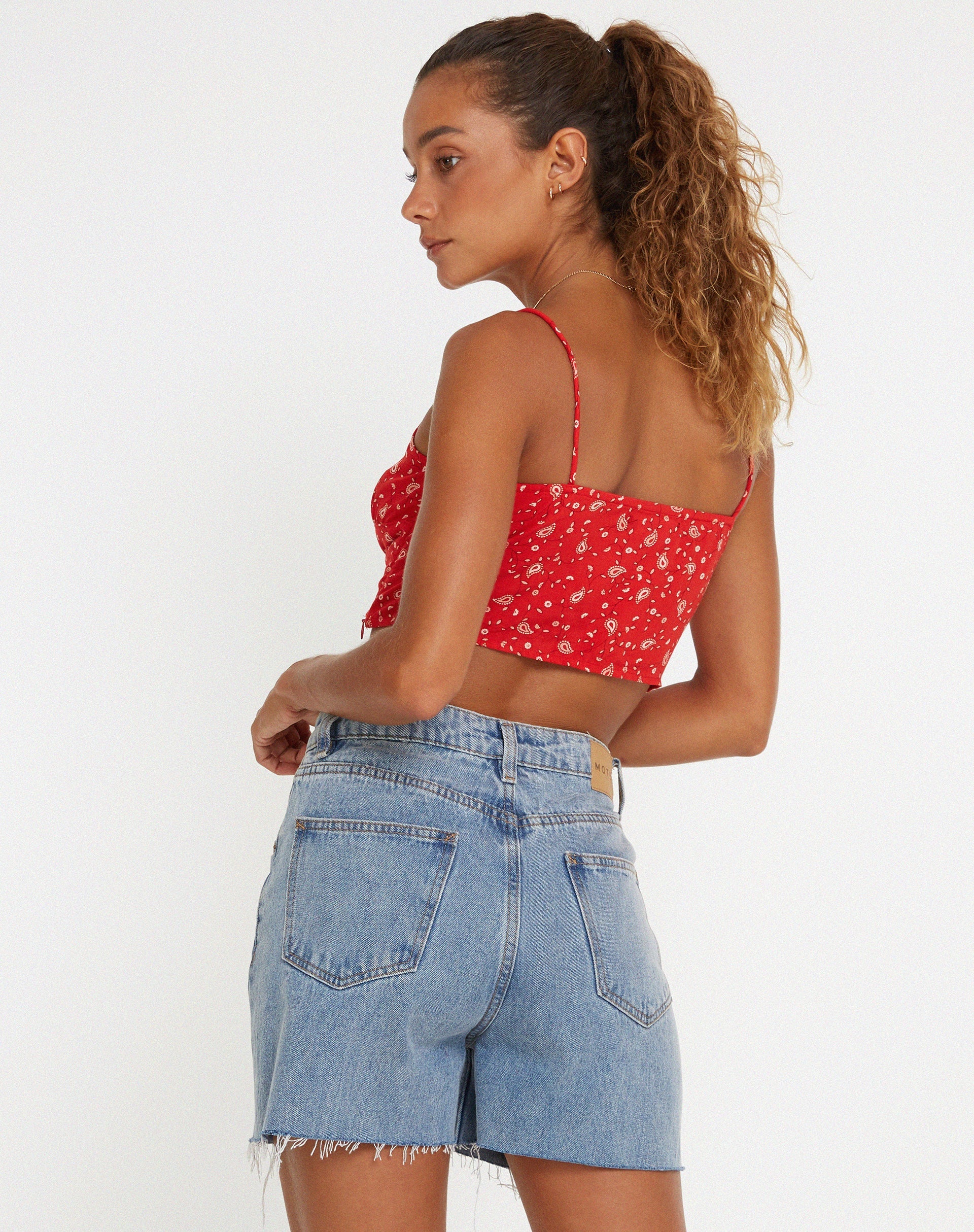 imagen de Hema Crop Top en Paisley Fun Rojo